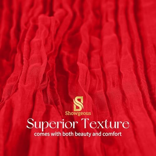 Showgeous 20 Pack Red Cheesecloth Table Runner, 17 x 108 Inches - Image 4