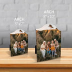 Buy4Wall Custom Desktop Photo Panel Print with Easel - Personalized Gifts for Mother's Day Father's Day - Arch Shape Tabletop Picture Frame Customized Photo Print - 8x10 inches - Image 3