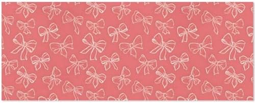 susiyo 2 Rolls Ribbon Bow Pattern Birthday Wrapping Paper Roll - Mini Wrapping Paper for Christmas, Party, Holiday, Father's Day, Baby Shower,Wedding by susiyo