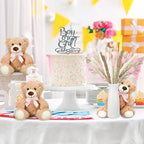 123 Set Bear Baby Shower Table Centerpiece Decor, Pink, Girl - Image 5