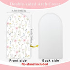 Little Wildflower on the Way Arch Backdrop Cover Baby Shower Party 6.6ft - Image 4