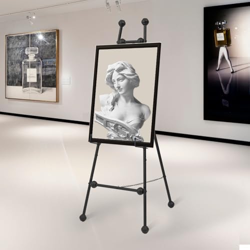 Heavy Duty Large Easel Stand for Mirror Display Wedding Sign(Black 47'') - Image 7