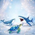 Weysat 3 Pcs Large Sea Party Stand Under the Sea Party Decorations Set by Weysat