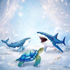 Weysat 3 Pcs Large Sea Party Stand Under the Sea Party Decorations Set by Weysat