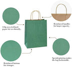 BagDream Medium Gift Bags with Handles 8x4.25x10.5 Sage Green 100 Pcs Bulk - Image 5