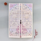 50Pcs Glitter Ivory Wedding Engagement Anniversary Birthday Invitation by ZLFZJH