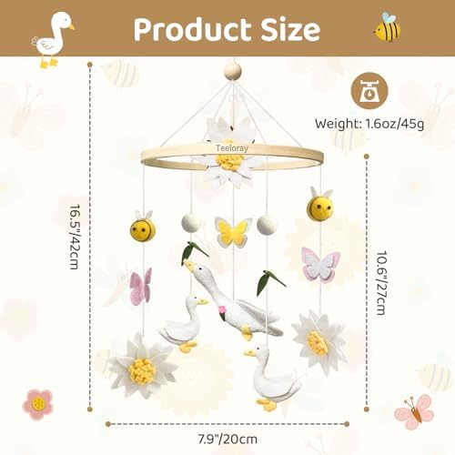 Baby Mobile for Crib Goose Nursery Decor Baby Shower Newborn Gifts - Image 3
