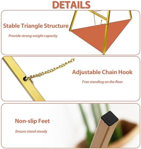 WRINGKIT Gold Easel Stand for Sign, Heavy Duty Art Easel with 4 Tier - Image 3