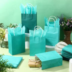 Kolldenn 50 Set Teal Blue Gift Bags with Tissue Paper - Image 4
