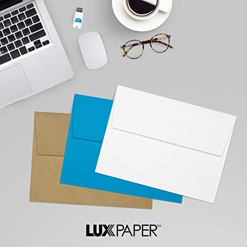 LUXPaper A7 Invitation Envelopes | Peel & Press | 5 1/4" x 7 1/4" | Brilliant White | 80lb. Text | 100% Cotton | 500 Qty - Image 5