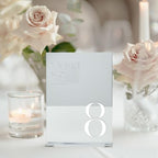 Sliver Wedding Table Numbers 1-20 with Stands, 5"x7" Sliver Mirror Acrylic Table Numbers for Wedding Reception (Sliver Mirror White Font, Number 1-20, 5"x7") - Image 7