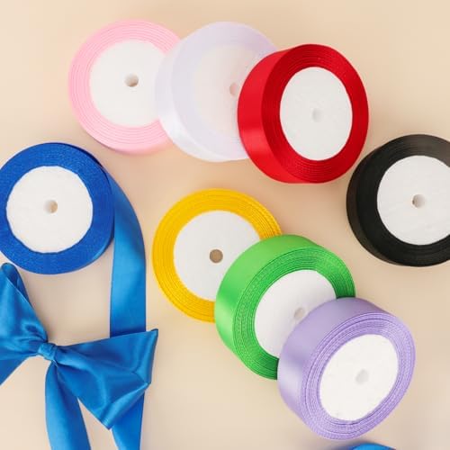 NESCCI 800 Yards Ribbon,1 Inch Satin Ribbon,32 Colors - Image 3