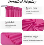 20ft x 15ft Hot Pink Backdrop Curtains for Wedding Parties, 4 Panels Extra Long Wrinkle Free Fabric Drapes Photo Backdrop for Baby Shower Birthday Stage Reception Lobby Decoration - Image 5
