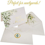 VNS Creations 100 Thick & Sturdy Blank Wedding Thank You Cards 4x6 Inches - Image 3