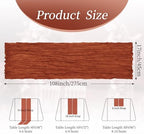 20 Pack Terracotta 17 x 108 Inch Cheesecloth Table Runner - Boho Gauze Sheer Fabric for Wedding Baby Shower Party Home Decor - Image 2
