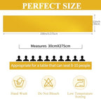 24 Pack Gold Satin Table Runners,12 x 108 Inch Long Table Runners for Rectangle Round Tables, Smooth Satin Table Runner for Wedding, Birthday Party Banquets Decoration - Image 2