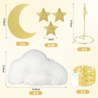 Soulchen 42 Pcs Twinkle Twinkle Little Star Table Centerpieces, Gold - Image 2