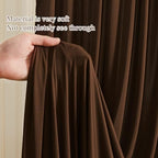 10x10ft Brown Backdrop Curtains for Wedding Parties Wrinkle Free Photo Backdrop Drapes for Photography Birthday Baby Shower Soft Fabric Party Backgournd for Photoshoot 5x10ft, 2 Panels - Image 5