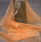 75 Yard Organza Fabric 44" Wide for Wedding Event Décor - Peach - Image 3