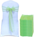 Pack of 125 Organza Chair Sashes for Wedding & Event Décor – Apple Green by MDS