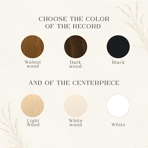 Custom Wood Round Record Wedding Guest Book Alternative, Rustic Vinyl Record Design for Wedding Reception, Graduation Guest Book, Vintage Event Decor - Image 3