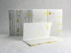 Of The Earth Handmade Paper - Wildflower Seed Paper Folding Table Card - Place/Name/Gift - 3.5" x 4" - Set of 96 (43s Yellow & Fern) - Image 2