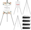RRFTOK 4 Pack 63 in Sign Easel Stands, Instant-Fold Tripods with Bags by RRFTOK