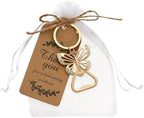 24 pcs Butterfly Bottle Openers Baby Shower Favors for Guests Bottle Opener Baby Shower Souvenirs Gift Decorations with Organza Bags Thank You Tags for Theme Party Favors (Gold Butterfly Style) - Image 6