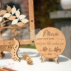 Personalized Maple Tree Wedding Guest Book Alternative, Fall Leaf Drop Box - Image 4