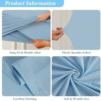 Square Backdrop Arch Cover Dusty Blue 6.6FT x 6.6FT Square Arch Backdrop Covers Stretchy Spandex Fitted Square Backdrop Cover for Birthday Party Wedding Ceremony Banquet Decoration - Image 5