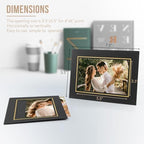 Golden State Art, Paper Picture Frames, 4X6, Black Gold Lining, 100 Pack - Image 2