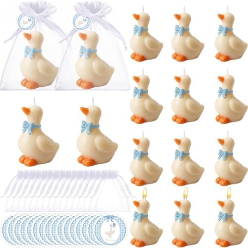 Conelist 16 Sets Silly Goose Party Favors Silly Goose Candle, Blue by Conelist