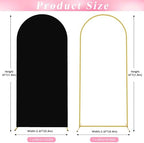 Wokceer 6FT Arch Backdrop Stand and Cover Set,Arch Stand with Black Cover - Image 2
