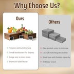 6 Pack Buffet Risers and Stands, Dessert Table Display Set with Mini Signs - Image 3