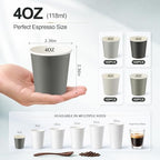 Roshtia 500 Pack 4 oz Paper Espresso Cups Elegant Gray Gradient Design, Small Disposable Cups for Espresso, Hot Tea, Baby Showers, Weddings, Parties, Picnics, Homes, Offices & Events - Image 3