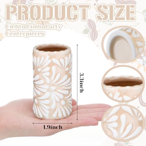 Cielito Lindo Party Favors, 12 Set, Beige, Handleless - Image 2