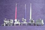Danforth Birthday Fox Train Candleholder | Pewter Handcrafted in USA - Image 2