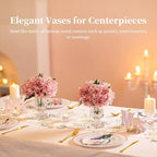 Glasseam Compote Flower Vases, 6Pcs Small Pedestal Vases for Centerpieces - Image 5