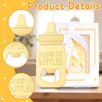 32 Pack Baby Bottle Openers with Gift Boxes - Poppin Bottle Opener Baby Shower Favors, Gender Reveal Decor & Wedding Souvenirs Return Gifts for Guests (White) - Image 4