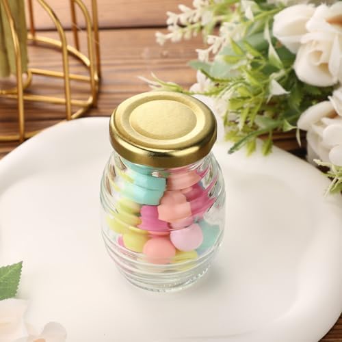Baderke 24 Pcs 3.4 oz Mini Honey Jars Party Favors, Small Glass Honey Jar with Lids Empty Glass Jars for Baby Shower Wedding Bridal Shower and Birthday Party Favors - Image 4
