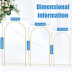7.2FT Metal Arch Backdrop Stand, Decorative Backdrop Arch Stand - Image 3