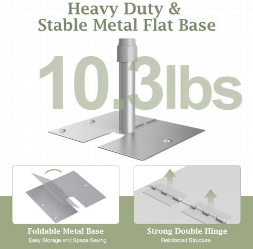 EMART Heavy Duty Backdrop Stand 10x10 Adjustable Photo Pipe and Drape Stand - Image 2