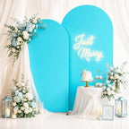 2 Pack Arch Backdrop Stand and Cover Set (7.2FT/6FT), Balloon Arch Stand - Image 2