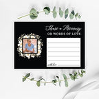 Andaz Press Personalized Share a Memory Cards, Ivory Floral Custom Photo 4" x 6" Cards for Wedding, Birthday, Funeral, Celebration of Life, Retirement, Graduation, Going Away, Life Memories, 52-Pack - Image 2