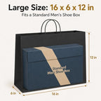GSSUSA Black Paper Bags with Handles, Large Shopping Bags 16x6x12, 100 Pack - Image 2