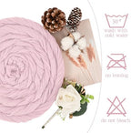 Showgeous 16 Pack Pink Cheesecloth Table Runner 17 x 108 Inch - Image 3