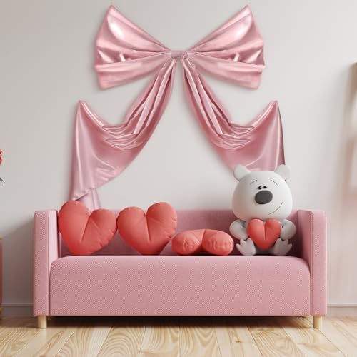 Wavwavw Giant Bow Big Wall Decor, Rouge Color, Satin, Weeding - Image 3