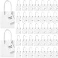 Zhehao 50 Pack Mini Gift Bags Bulk with Handles and Tags,White by Zhehao