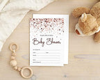 Pack of 30, Boy/Girl Baby Shower Party Collection, Baby Shower Invitation Cards, Fill in the Blank Invites WIth Envelopes, Confetti Theme Party Supplies - Image 5