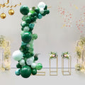 Balloon Arch Kit - Balloon Arch Stand 6.56 Ft & 2 Flower Stand Sets 9.45"x9.45"x23.62",Half Arch Balloon Stand with Base for Floor,Ideal for Weddings, Baby Showers, and Birthday Parties (Gold) by Sallurmose